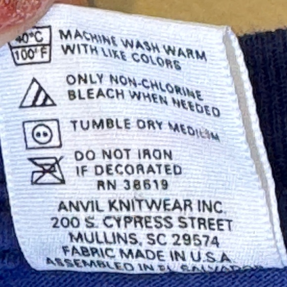 anvil | VTG Floral Center Focal Point Alaska Destination Unisex Crewneck Tee - Picture 8 of 8